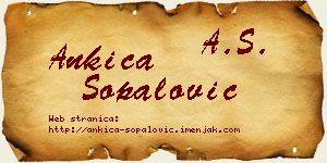Ankica Šopalović vizit kartica